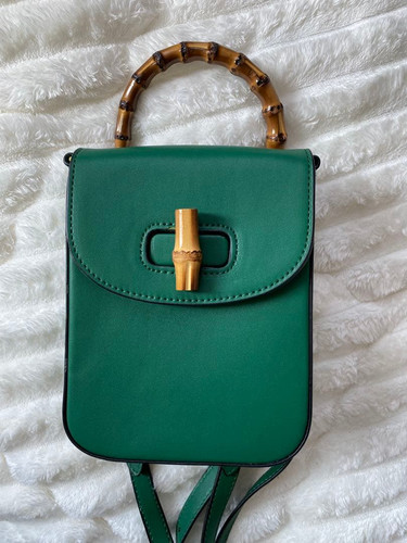 Gucci Bamboo Mini Top Handle Bag Iconic Leather Designer Handbag