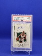 Ray Allen 2018-19 National Treasures 2000s All Decade Signatures Auto /99 PSA 10