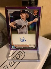 Carson Whisenhunt 2024 Bowman Chrome 1st Purple Refractor Auto /250 #CPA-CW