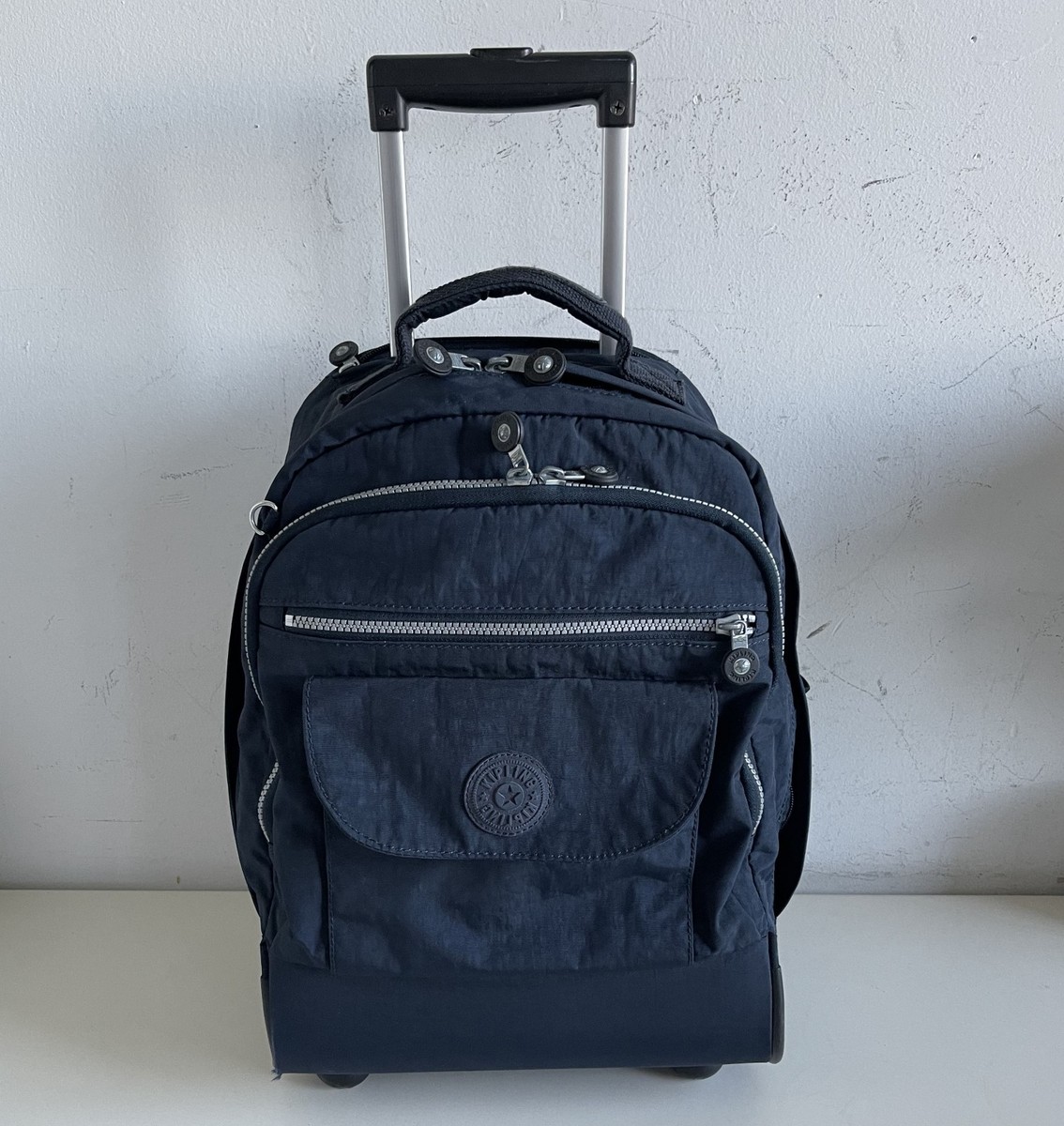 KIPLING ストライプキャリーカート NY Kipling WL4759-414 Bag Gaze Rolling Wheeled Drag Backpack