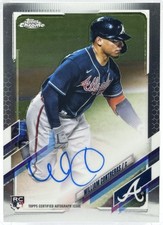 2021 Topps Chrome William Contreras Rookie Autographs #RA-WC Atlanta Braves