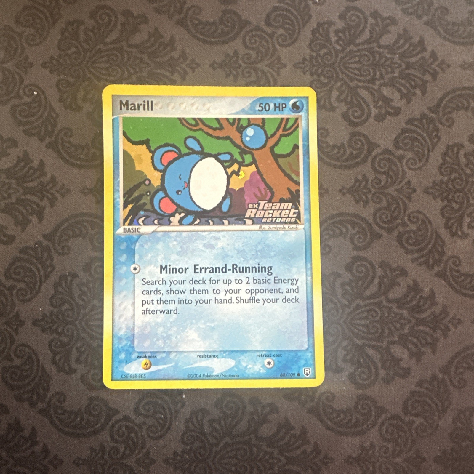 Marill 68/109 EX Team Rocket Returns Reverse Holo Stamped Pokemon Card