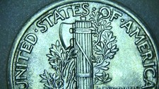 1938-S Mercury Dime BU Full Fasces • Lustrous Winged Liberty Head Raw in Capsule