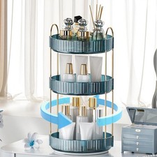 360  Rotating Makeup Organizer, Bathroom Organizers and Storage Holder Rack, La