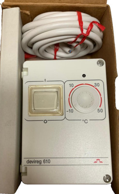 DevIreg 610 Aufputz Temperaturregler Thermostat NC/NO Schaltausgang ext. Sensor
