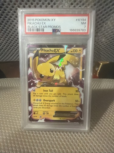 2015 POKEMON XY BLACK STAR PROMOS #XY84 PIKACHU EX PSA 7 New Cert.