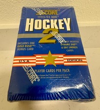 1993-94 Score Series 2 Hockey Factory Sealed Wax Box 36 Packs Wayne Gretzky NHL