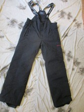 White Rock Salopettes Ski / Snow Board WATERPROOF BREATH PADDED WARM Black XXL