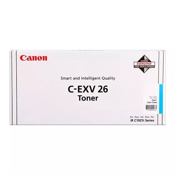 Toner Canon C-EXV 26 Cyan Original 1659B006 Cartouche Laser iR C1021 C1028