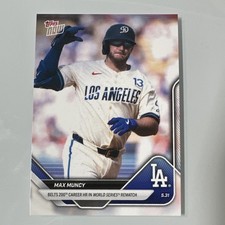 2025 Topps Now Max Muncy Dodgers 200th Career HR World Series #242 Card