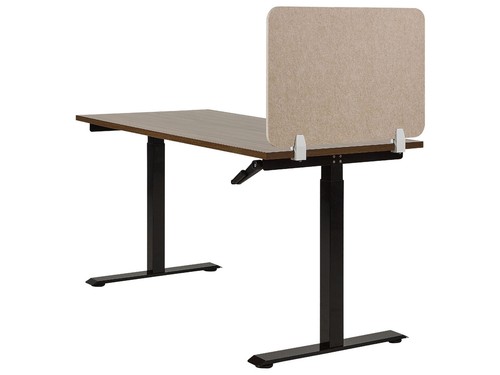 Schreibtisch Trennwand Akustik Polster beige 72 x 50 cm Schallschutz Split - Bild 7 von 11