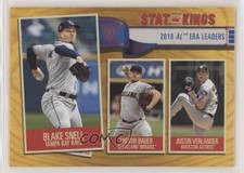 2019 Big League Stat Kings Gold Justin Verlander Trevor Bauer Blake Snell ob6