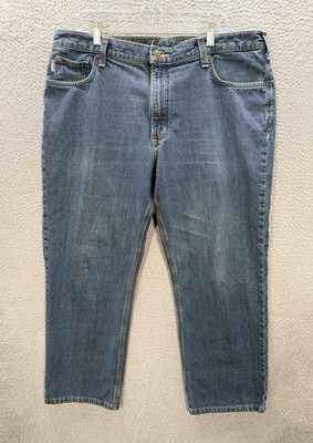 Carhartt Jeans Mens 40x30 Blue Relaxed Fit Workwear Chore Barn Grunge Skater