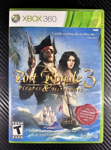 Port Royale 3: Pirates & Merchants Xbox 360 Strategy Kalypso tested plays CIB