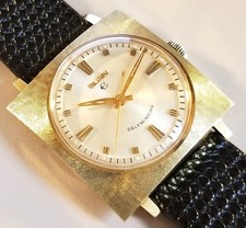 ELGIN 795 SWISS NEW OLD STOCK VINTAGE RARE 30 MM GP CASE SELF-WINDING MENS WATCH