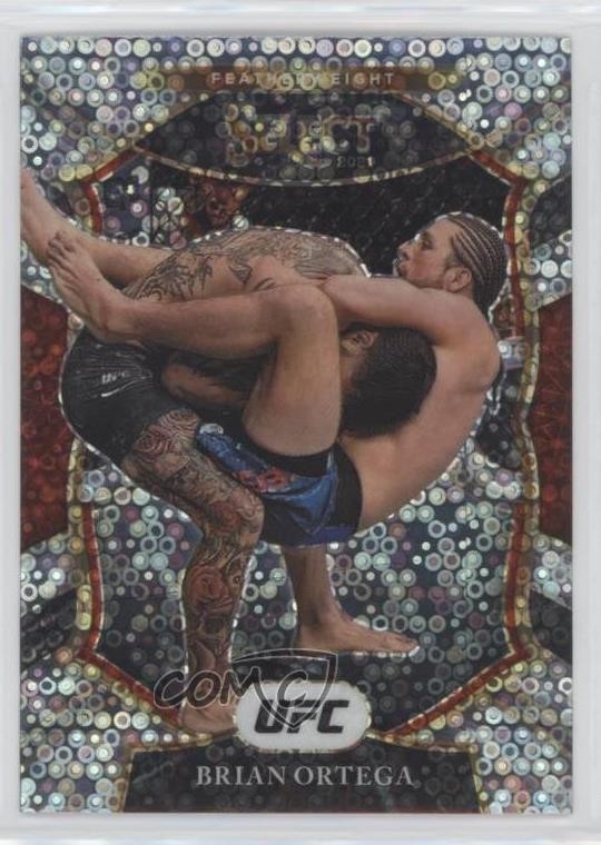2021 Panini Select UFC Concourse Disco Prizm Brian Ortega #8 0xe2
