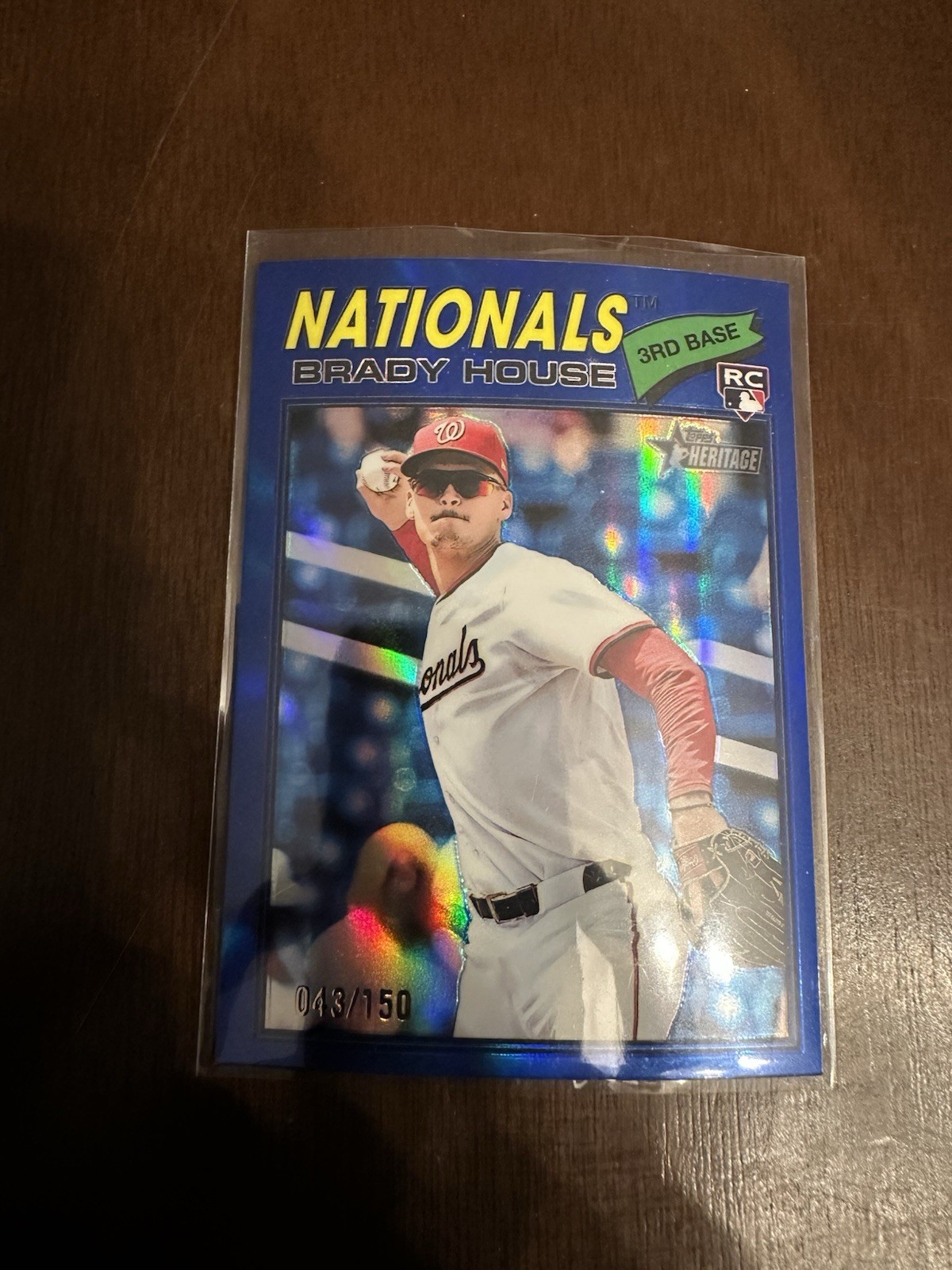2026 Topps Heritage - Brady House #153 Chrome Blue Refractor /150 (RC)