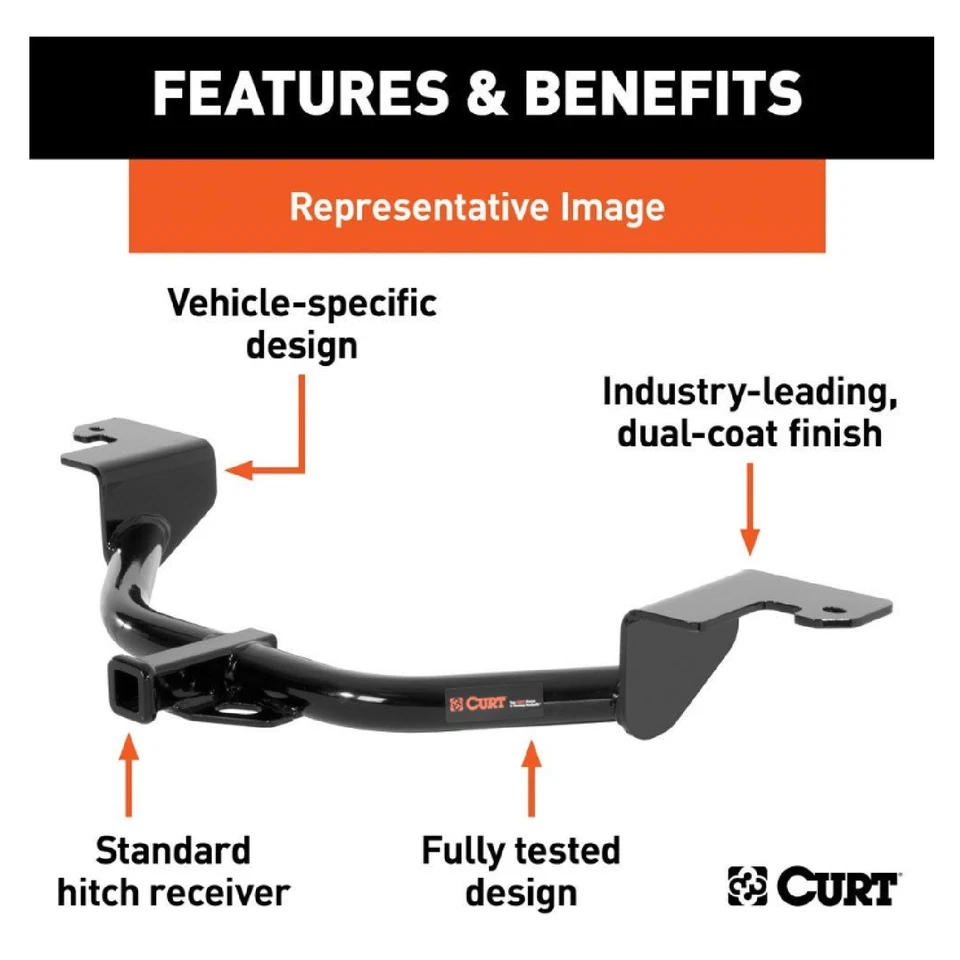 CURT CLASS 2 TRAILER HITCH 121303 FOR FORD LTD / TOWN CAR / GRAND MARQUIS - Изображение 2 из 4