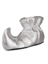 Elf Shoes Covers Costume Accessory Pair in Silver