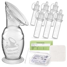 Manual Breast Pump 5oz/150ml  Silicone Colostrum Collector Kit Ready-to-Use ...