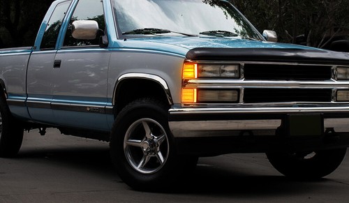 4x LED Front Side Marker Turn Signal Light For 94-00 Chevy&GMC C/K Pickup Trucks - Picture 3 of 14