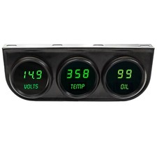 Digital Gauges 2-1/16 3-Gauge Panel With Volt...