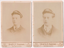 Cabinet Card Photos Military Navy Sailors / Ship Workers Eastman Portland Oregon