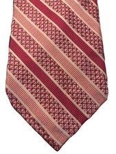Robert Talbott Tie Best Of Class Pink Stripes USA Made Necktie Silk 60.5โ