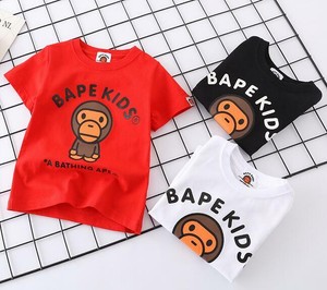 A BATHING APE BAPE KIDS BABY MILO SHARK TEE T-SHIRT GIRLS BOYS T SHIRTS TOPS