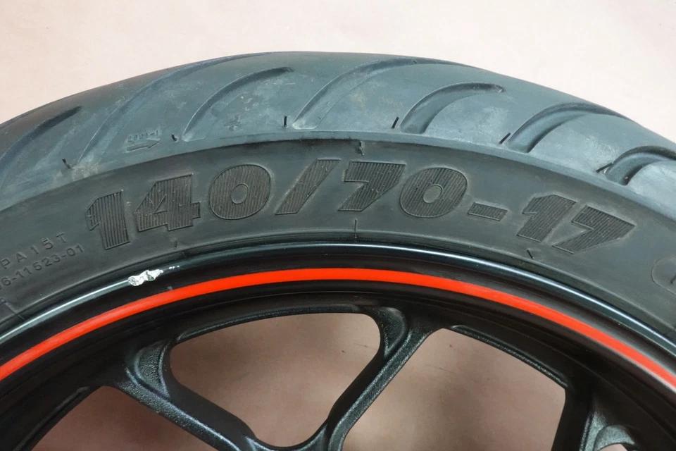 2016 15-18 Yamaha R3 YZF-R3 YZFR3 REAR MICHELIN TIRE RIM WHEEL 140/70 - 17 - Image 4 of 4