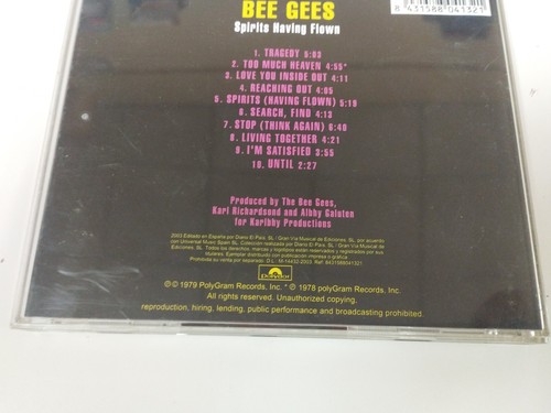 Bee Gees Spirits Having Flown 2003 Polydor Spain Press - CD ESP Am - Imagen 3 de 4