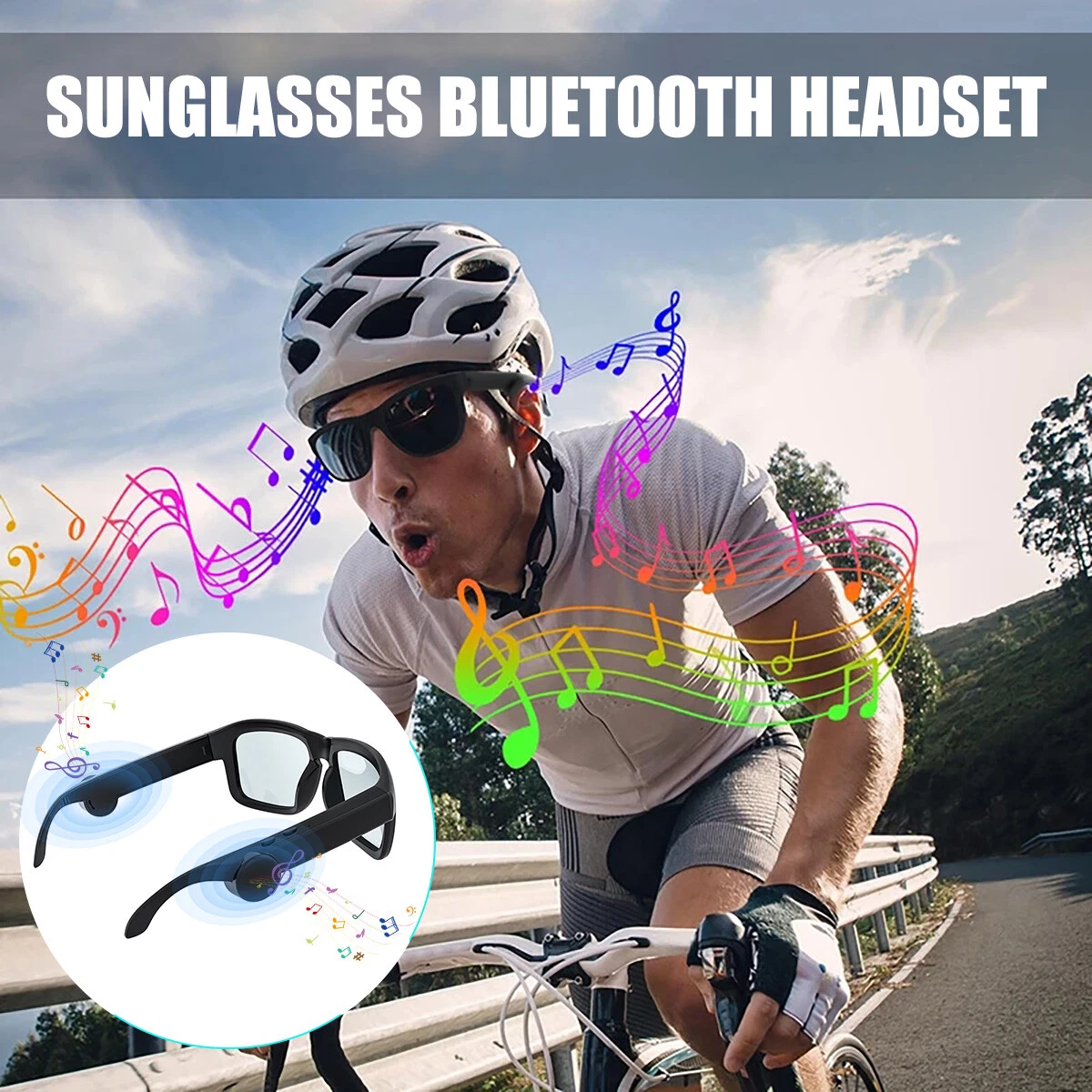 Wireless bluetooth cheap headset sunglasses