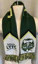 YOUTH SGA PORTLAND TIMBERS SCARF GREEN/YELLOW 43" X 5 1/2" MADE IN THE UK EUC!!!