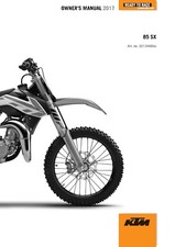 KTM Owners Manual Book Guide 2017 85 SX 17/14