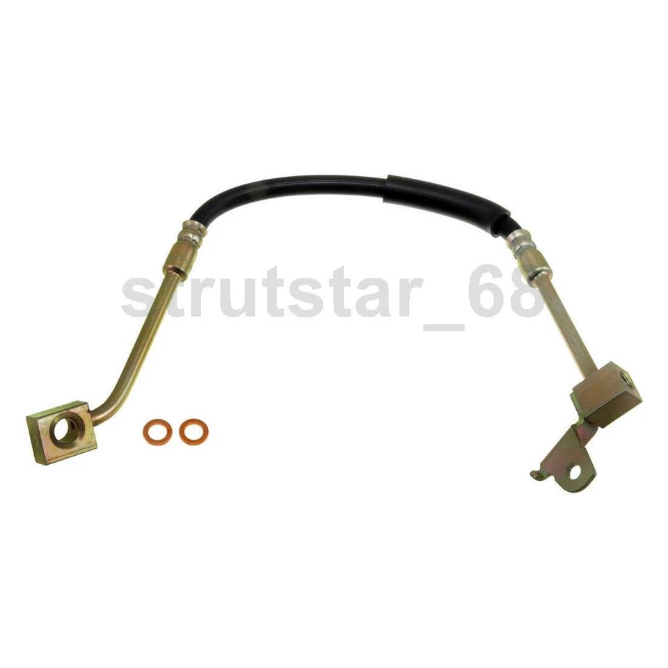 2 Front Brake Line Brake Hose Fits 2000 Plymouth Breeze 1995 Chrysler Cirrus - Image 2 of 4
