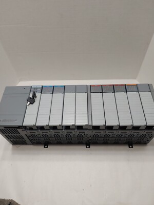 Allen Bradley 10 Slot Rack SLC 5/03 CPU 1746-P2 , 1746-IB16 , 1746-IA16 , -OW16