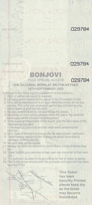 Bon Jovi - Billy Idol - Milton Keynes, September 18, 1993 [UK