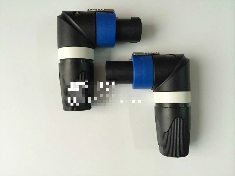 Angle 90 Degrees SPEAKON Type 4 Pole TV Video Connector Interconnect Plug - Image 2 of 4