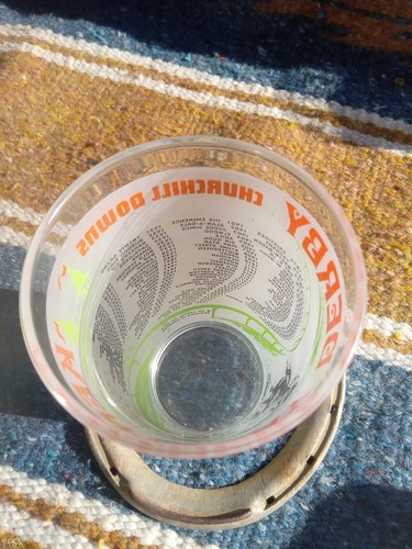 1972 KENTUCKY DERBY mint Julep Frosted Glass Churchill Downs - Picture 3 of 7