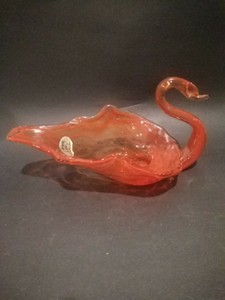 Vintage Marigold Glassware Red Orange Swirl Hand Blown Swan Art Glass Ebay details about vintage marigold glassware red orange swirl hand blown swan art glass