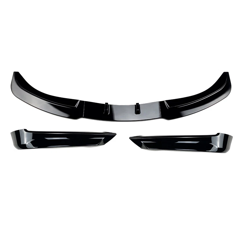 Frontspoiler Lippe Splitter Schwarz Glanz Für BMW 3er Limousine E90 2005-2008 - Bild 4 von 4