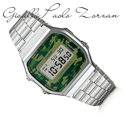 Orologio Casio Uomo Acciaio Camouflage Militare Digitale A168wec-3df | eBay