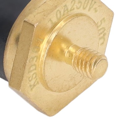 5PCS KSD301 Copper Thermostat Bimetal Normally Closed M4 Snap Disc Temperature