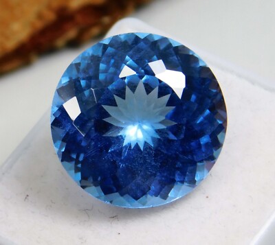Genial!!!! 17,90 ct hochwertiger blauer Saphir schöner Edelstein zertifiziert