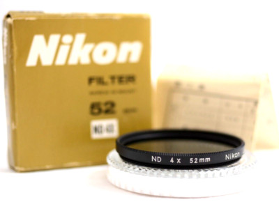 NIKON 52MM ND4X NEUTRAL DENSITY CAMERA LENS FILTER FOR F F2 F3 F4 FM FA FE (NEW)