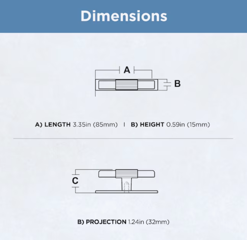 12-Pack Brainerd 3-5/32” (80mm) Fluted Bar Knobble Satin Nickel 12 (P44992W) - Picture 5 of 5