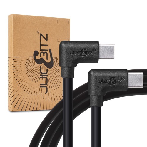 JuicEBitz® kątowy USB-C do C Typ C 3A Szybka ładowarka danych Kabel ładujący 3M 2M 1M - Zdjęcie 13 z 42