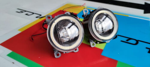 PEUGEOT 207 2006-2012 FARETTI FENDINEBBIA LED CREE 8000LM BIANCO ANGEL EYES - Imagen 4 de 6