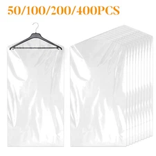 Clear Garment Bags for Hanging Clothes Dry Cleaner Bag Clothing Protector Covers