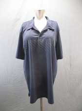 OAKLEY Size XL Mens Black 1/2 Button Collared Short Sleeve Loose Polo Shirt 857